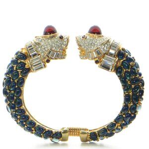 Vintage Kenneth Jay Lane KJL Koi Fish Cuff Bracelet